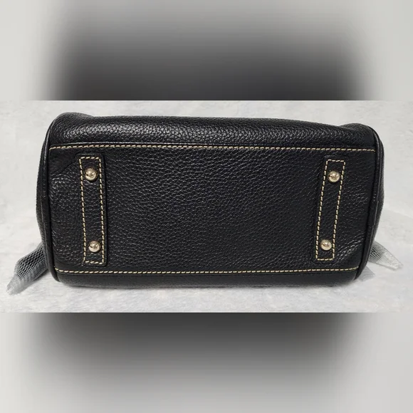 Dooney & Bourke Black Leather Shoulder Bag - Picture 4 of 9